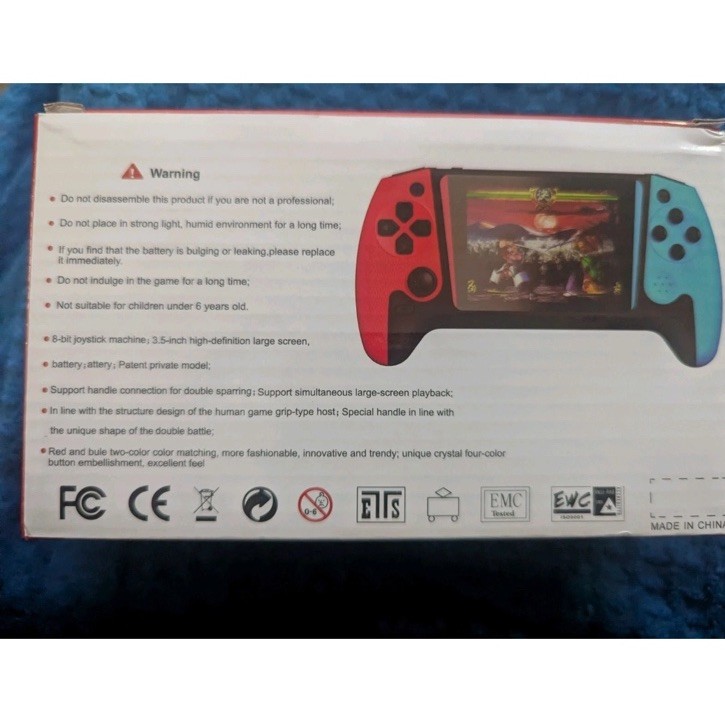 Q21 3.5” Handheld Retro Game Console Portable Gaming System Built-In Games USB