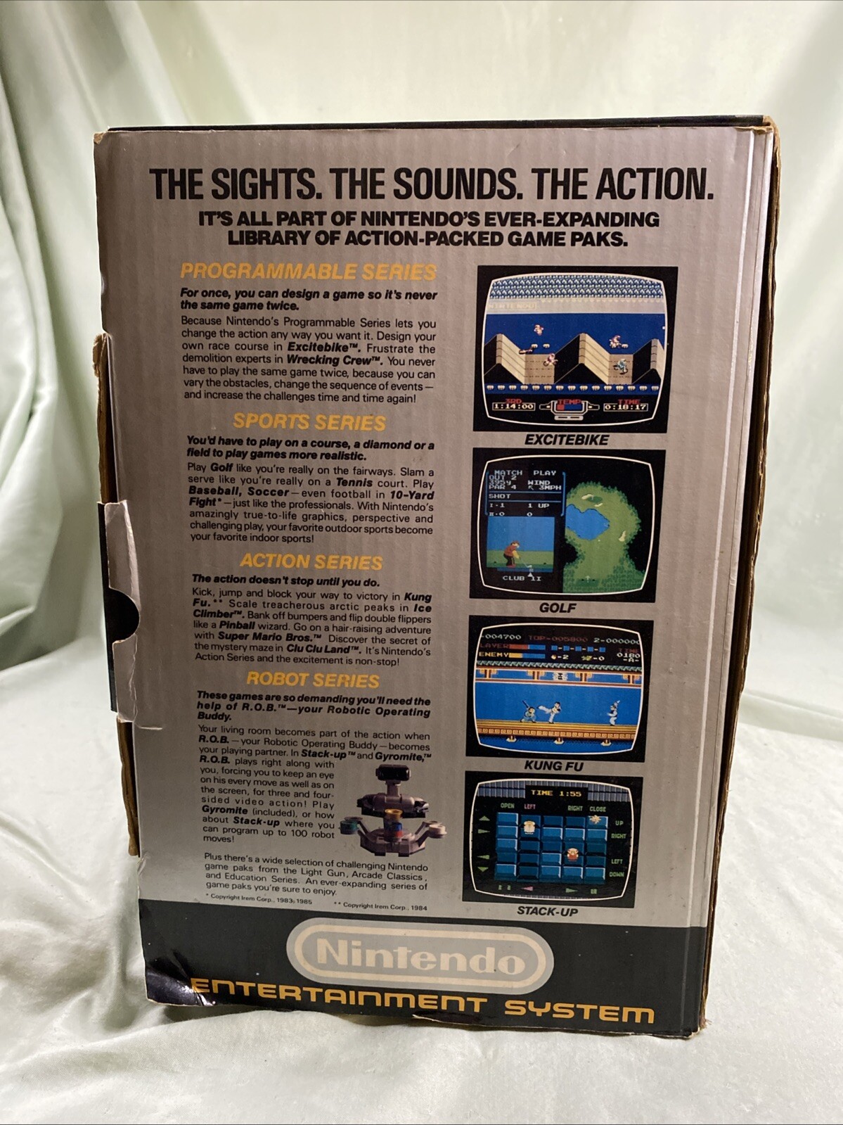 Complete In Box Nintendo NES DELUXE Set ROB Robot Duck Hunt Zapper Gun 80s