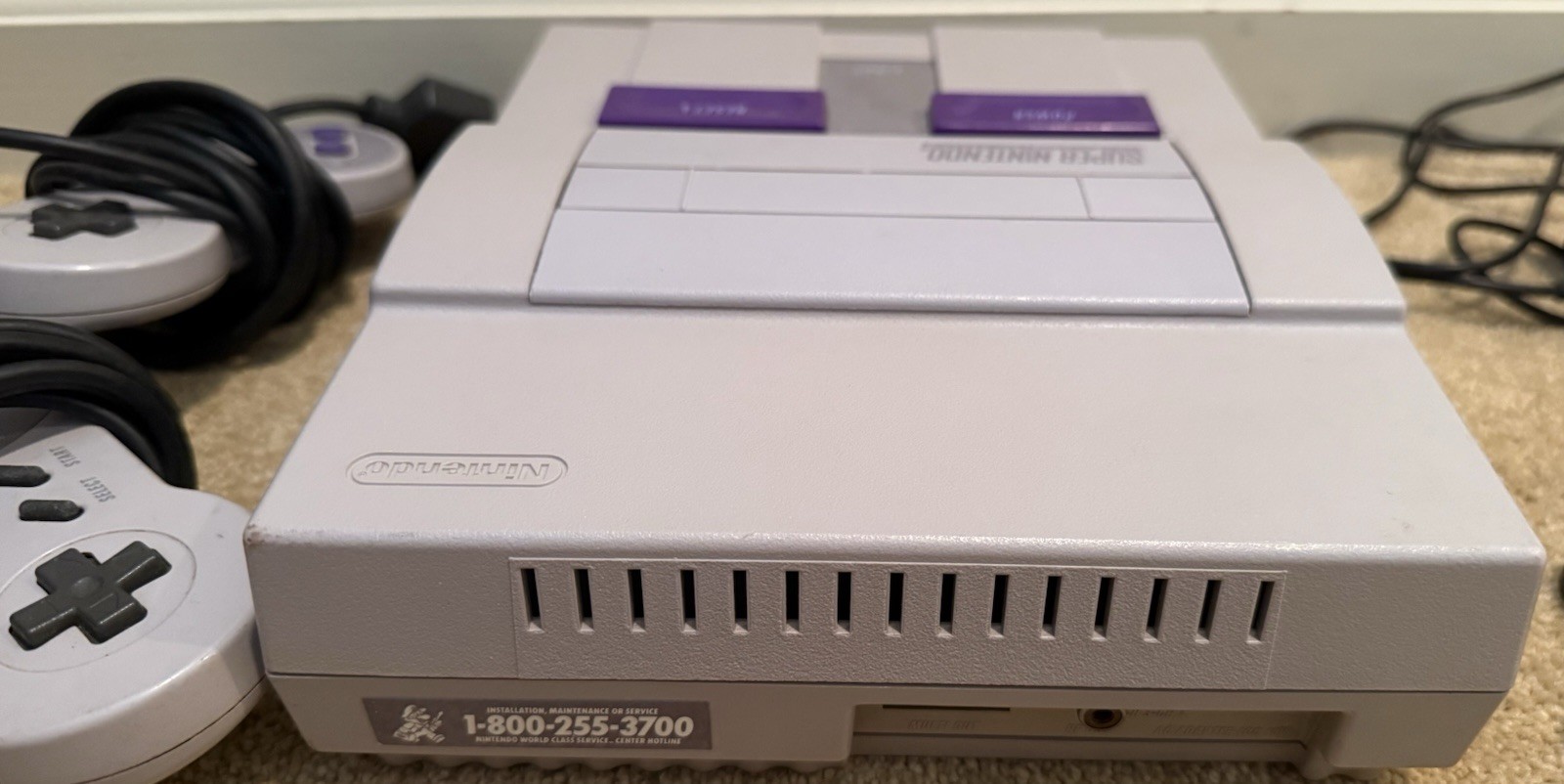 Super Nintendo Entertainment System SNES Console Gaming System SNS-001 Gray