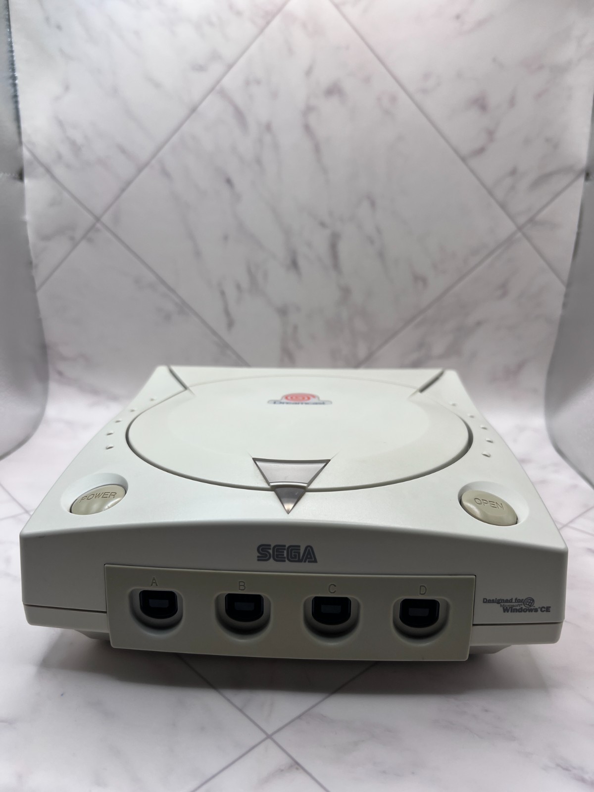 Sega Dreamcast VA1 OEM Case No GD-ROM ODE-Ready Battery Mod Power Socket Fuse