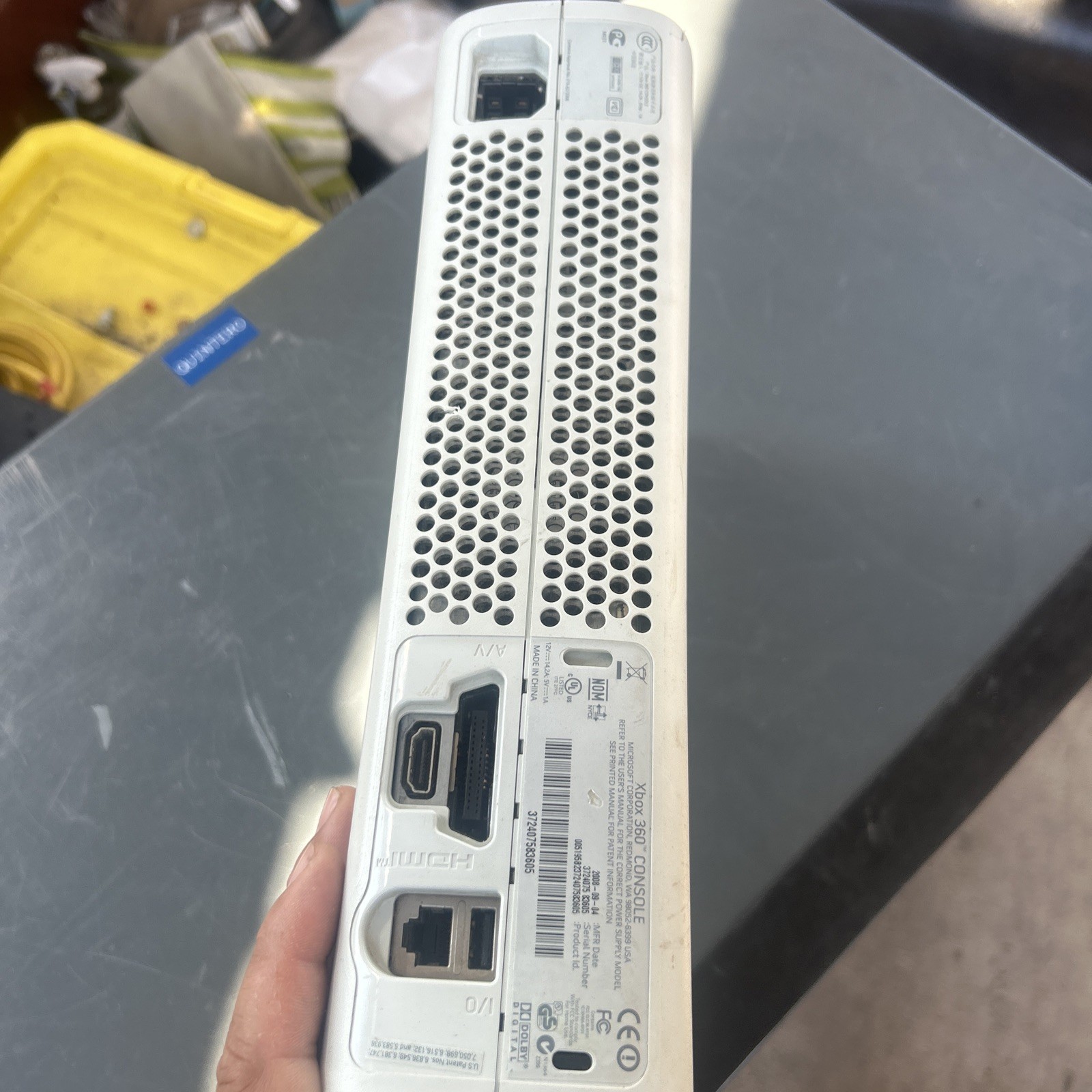 Microsoft Xbox 360 Core White System Console Only For Parts Or Repairs Untested