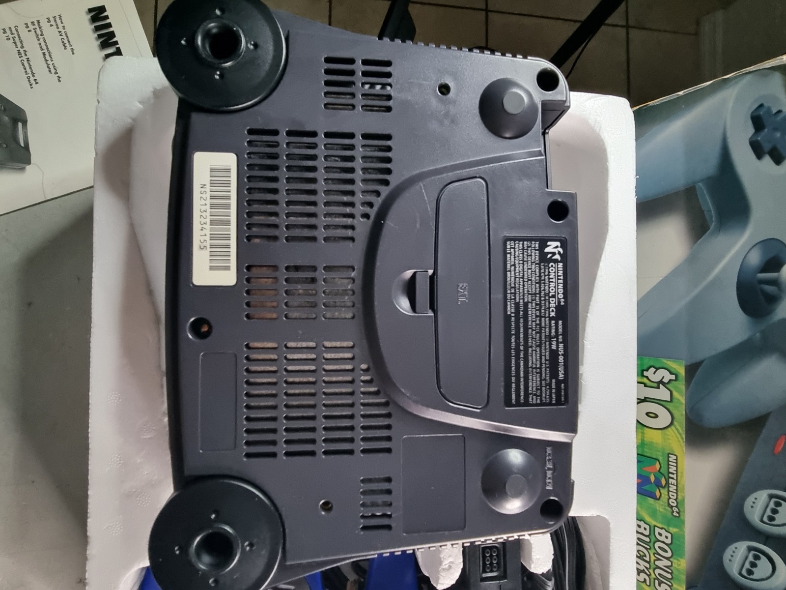 Nintendo 64 Console Original in Box 1996 N64 With Manual Oem All