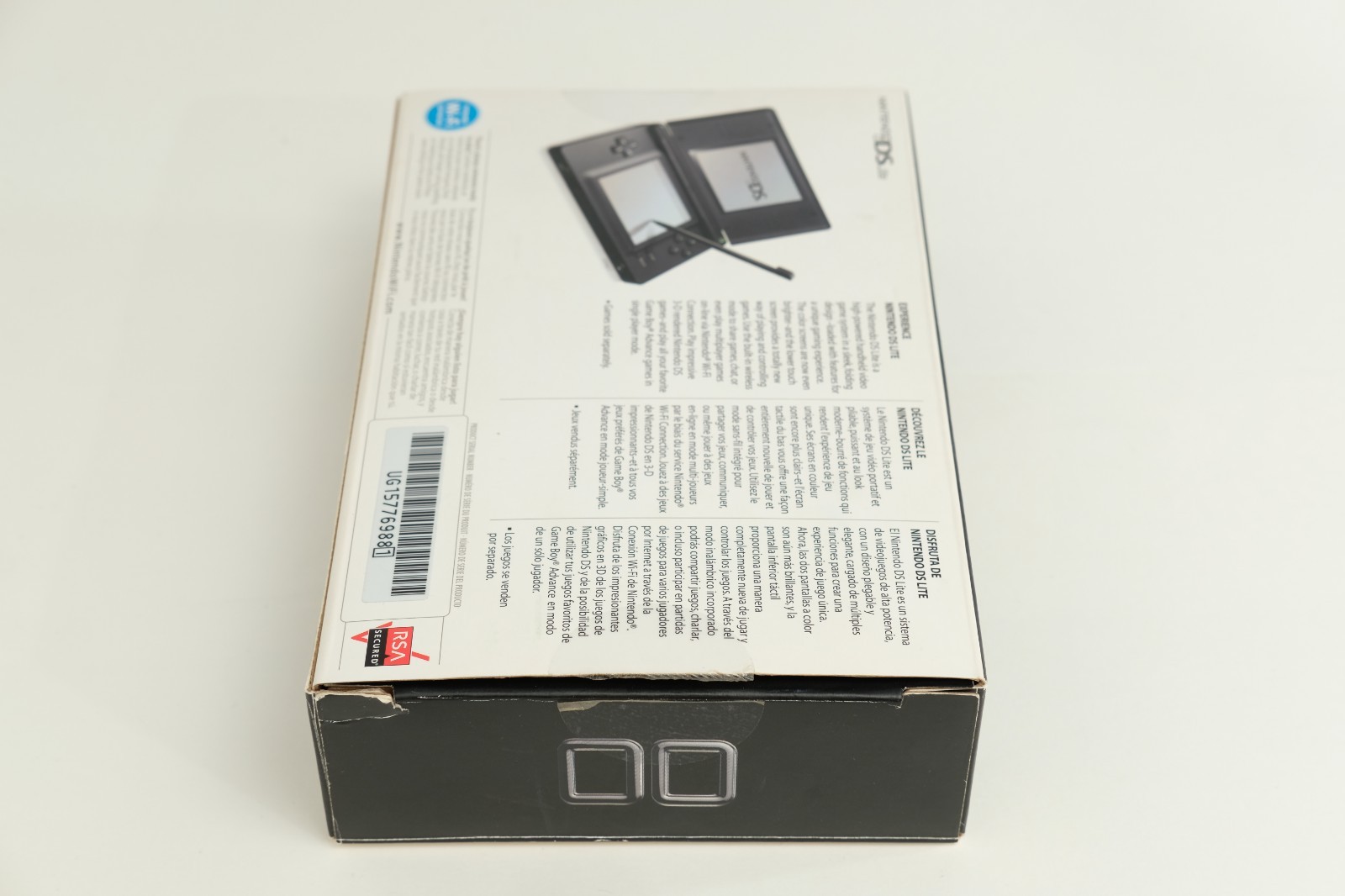 Nintendo DS Lite USG-001 Onyx Black Console w/ nice box ALL OEM matching serial