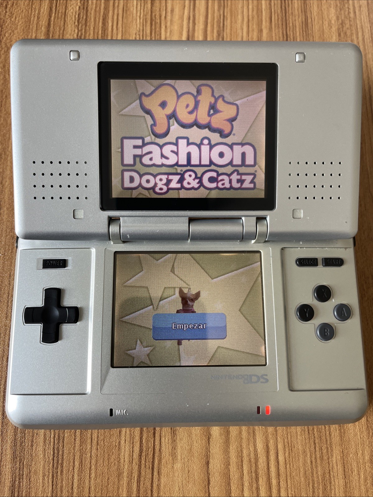 Nintendo DS Original Silver Console Bundle 9 Games Metroid Yoshi Mario 64 AS IS