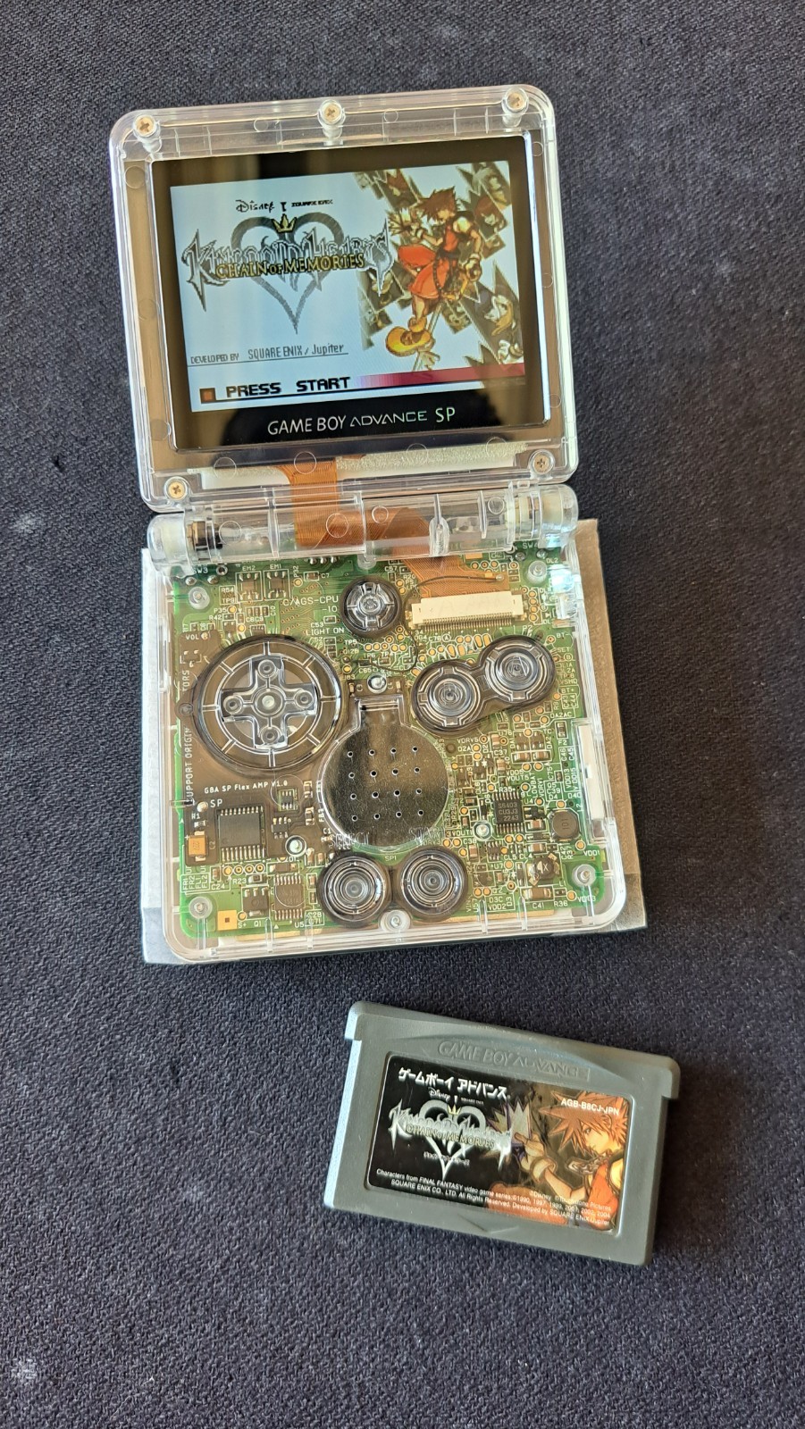 Gameboy Advance SP AGS 001 IPS screen, Type C Rechargeable, AMP