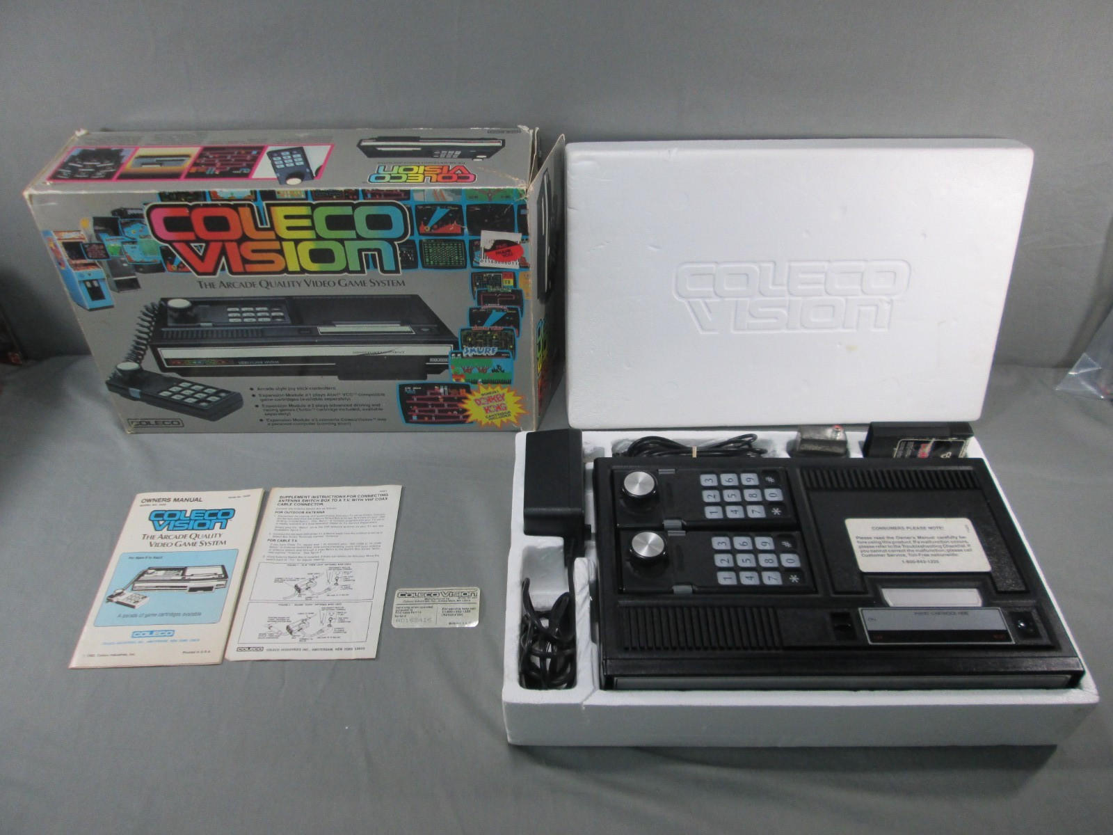 Coleco Vision CONSOLE CIB Complete w/ Box & Inserts TESTED Vintage 1982 #1