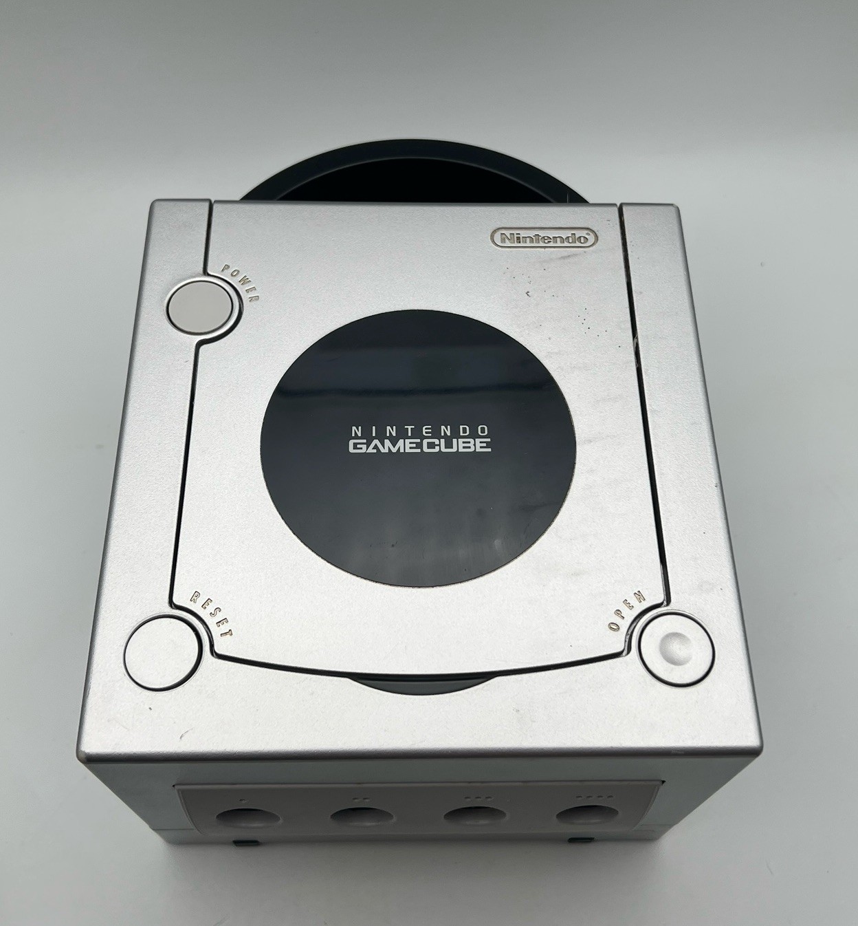 Nintendo GameCube Console DOL-101 Platinum Silver W/ Cables 2 Controllers