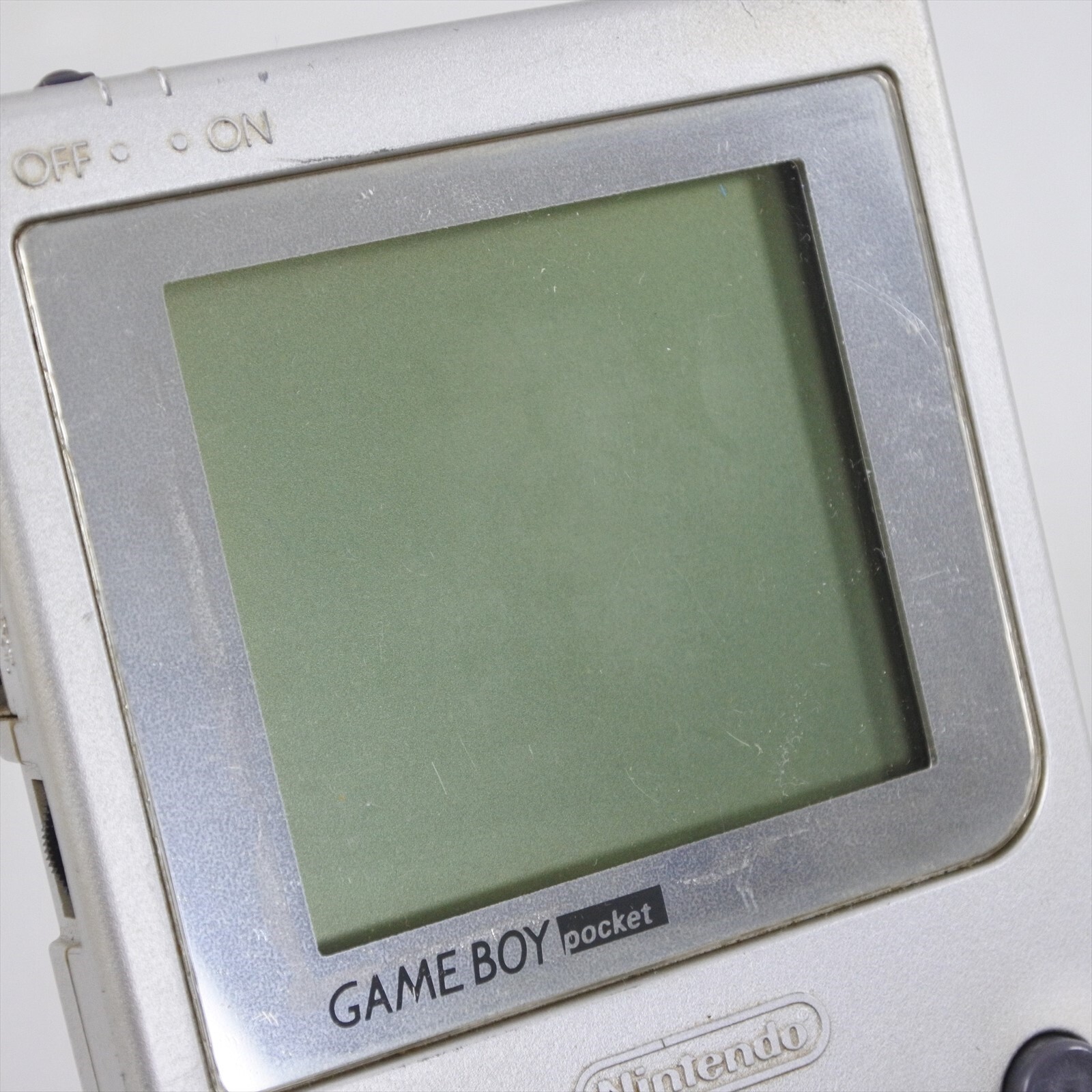 Gameboy Pocket Console SILVER MGB-001 made in CHINA Nintendo MH10368198 gb