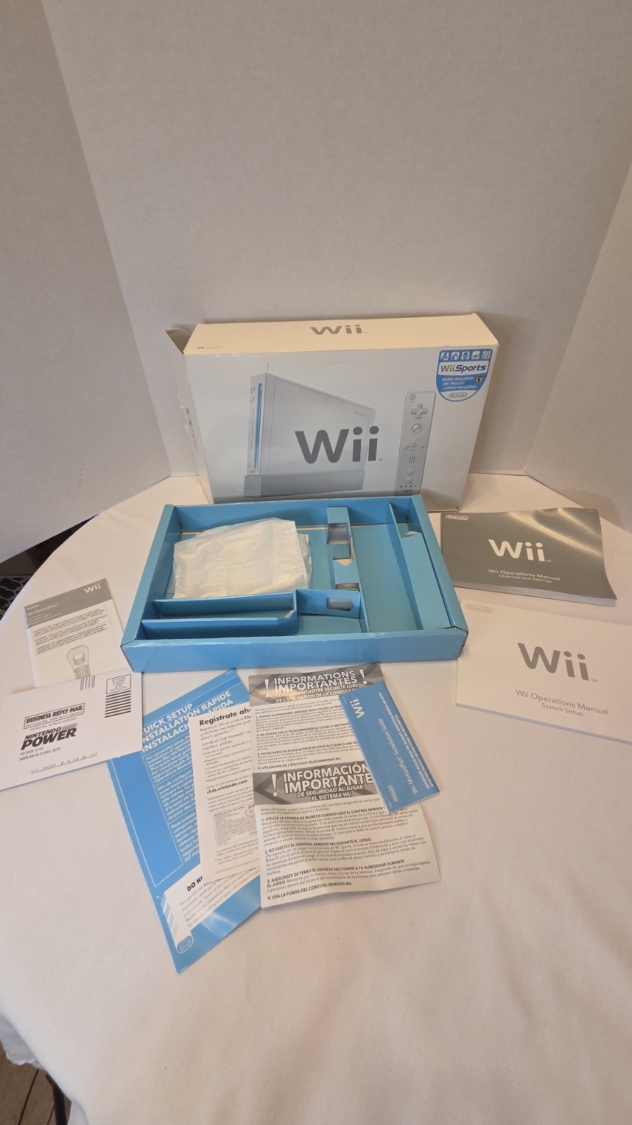 Nintendo Wii Original Retail Box Only Wii Sports Version NO CONSOLE