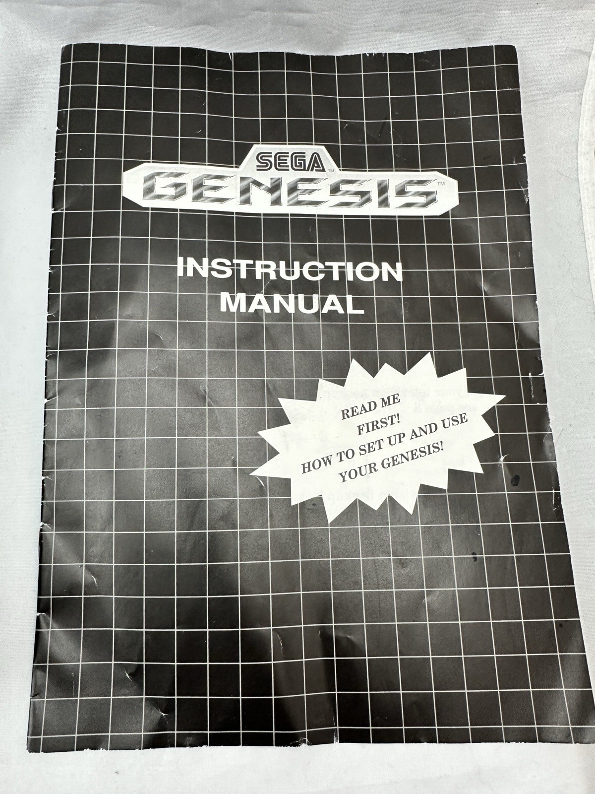 SEGA GENESIS Console MK-1601 System Powers On, RF Adapter w/Manual – Untested
