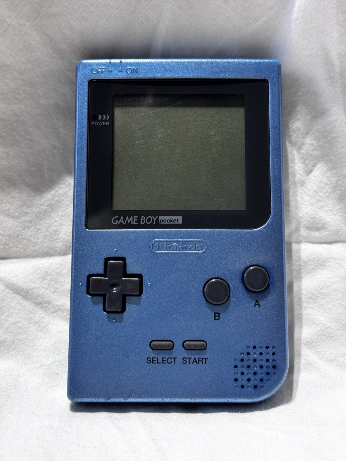 Nintendo Game Boy Pocket Handheld Console Ice Blue MGB-001 Tested & Working