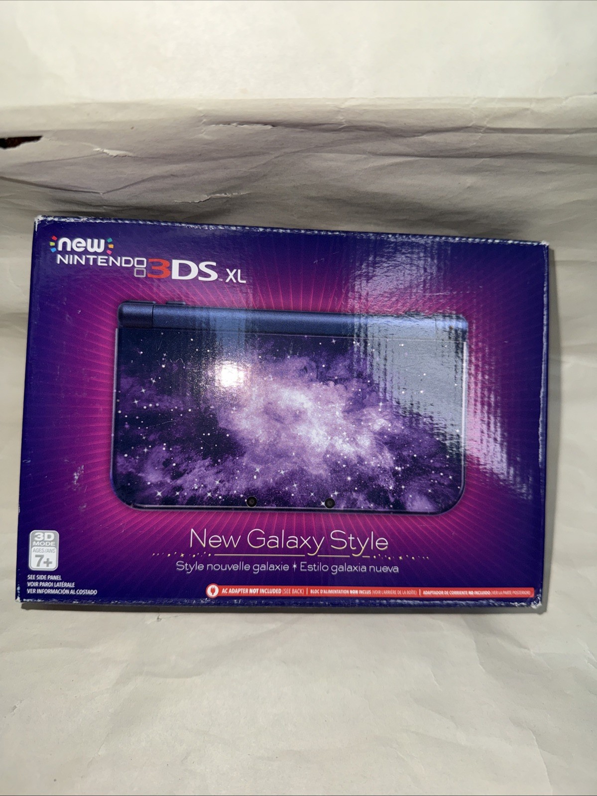 Nintendo New 3DS XL New Galaxy Style Purple/Black Wi-Fi NFC Handheld System New