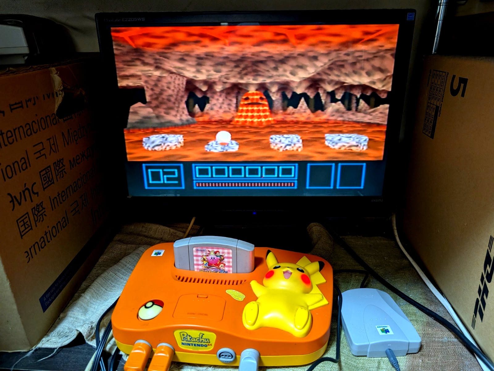 Nintendo 64 Pokemon Pikachu Region Free Console 2Controllers N64 japan