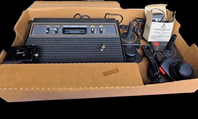 Atari CX-2600A Console Bundle In Original box w Over 12 Games Tested Working