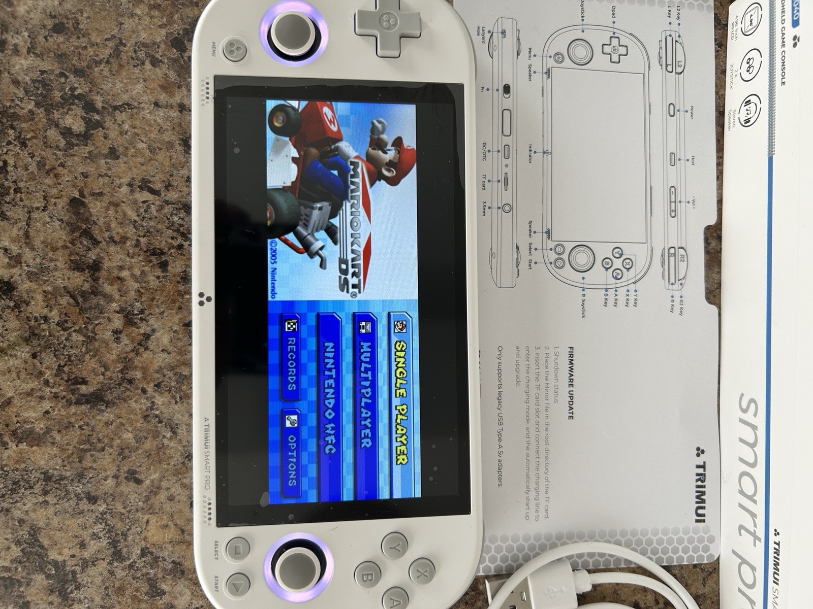 Trimui Smart Pro TG5040 Handheld Video Game Console White