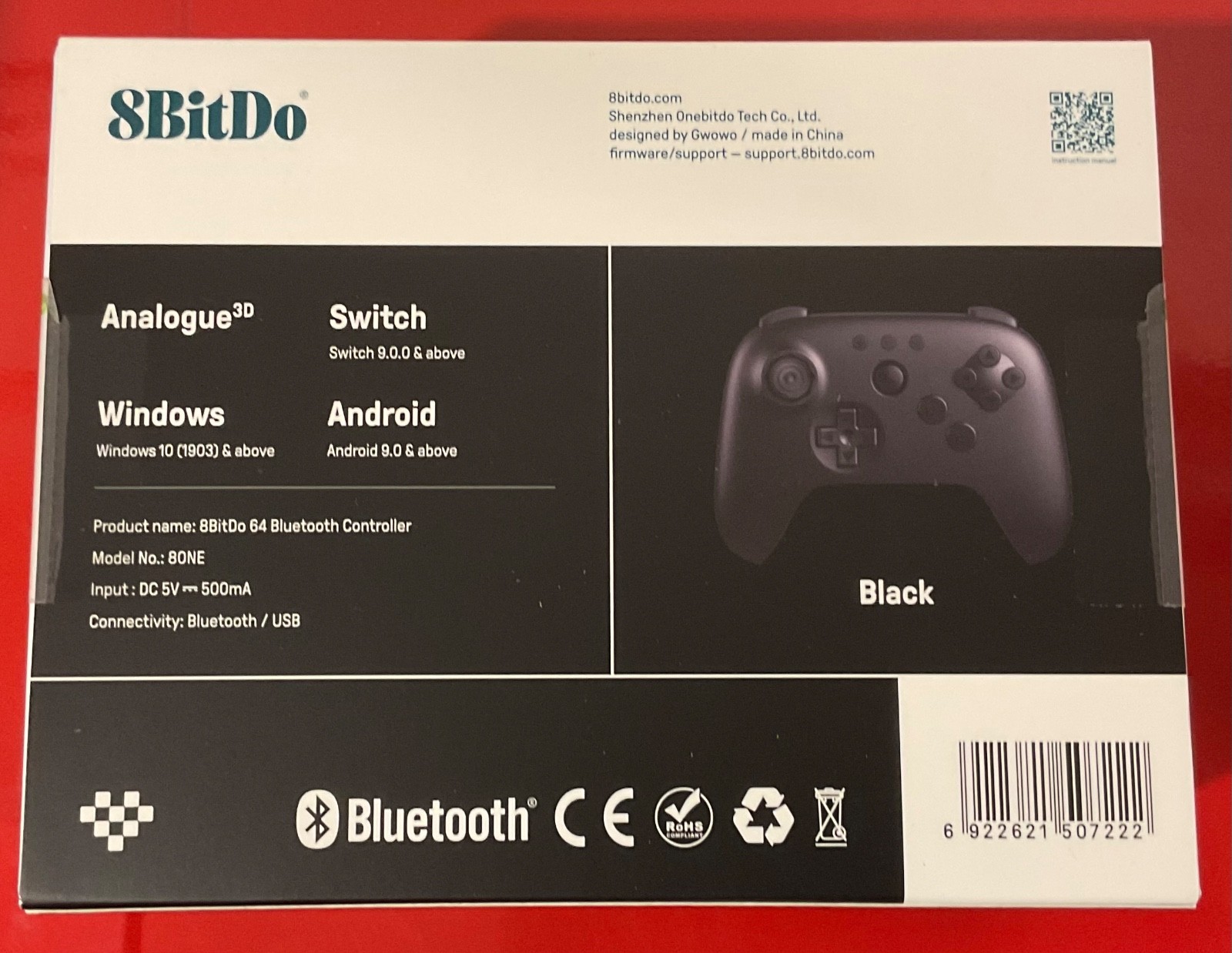 Analogue 3d Black Console + 8bitdo Controller – Both Brand New & Sealed