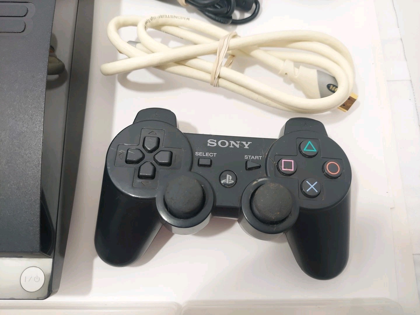 Sony PlayStation 3 PS3 Slim Console 120GB With Oem Controller And Games Tested!