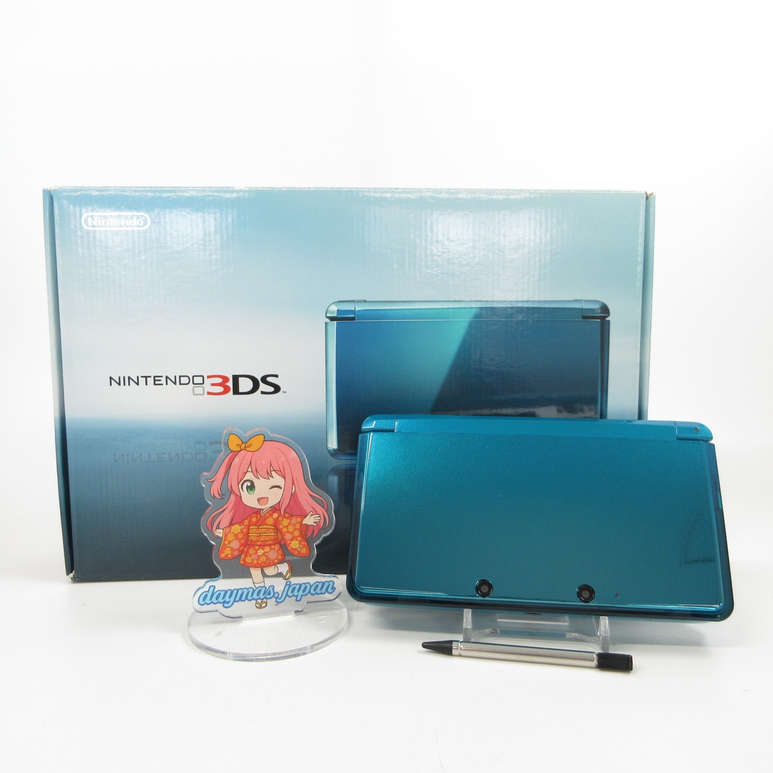 【Mint】Nintendo 3DS Aqua Blue Console Japanese Edition #ReRe0526/02