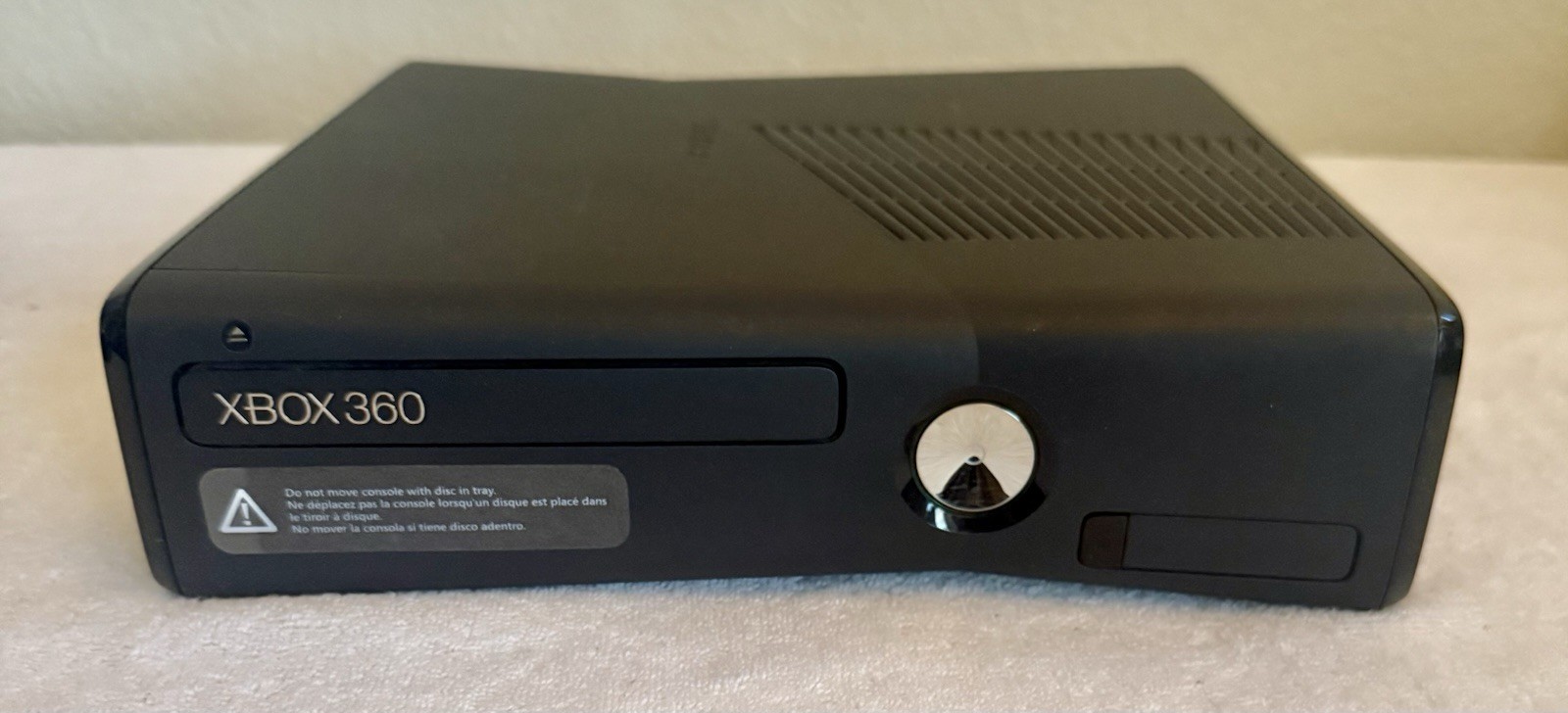 Microsoft XBox 360 S Slim 250GB Black Game Console 1439 Bundle W/ 4 Games Tested