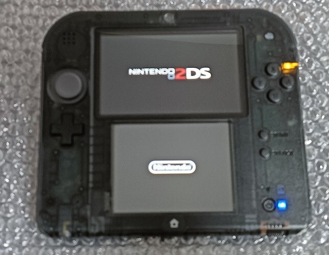 Nintendo 2DS Clear Black Console only testef Japanese ver from Japan