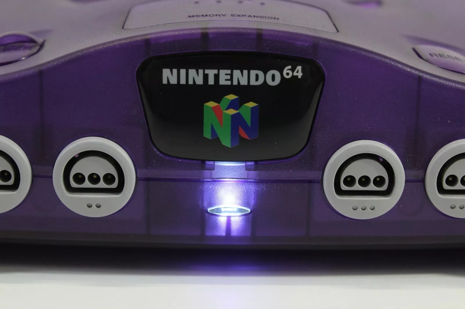 Nintendo 64 Clear Purple Console N64 Controller AC S-Video to HDMI Adapter Cable