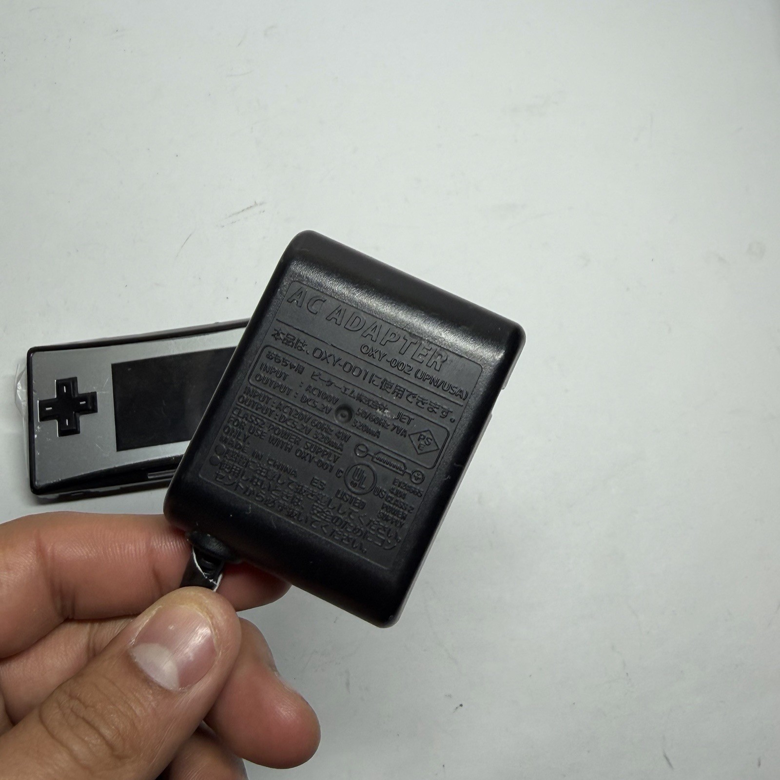 Nintendo Gameboy Advance Micro Handheld Console Black/Silver No Battery Cover