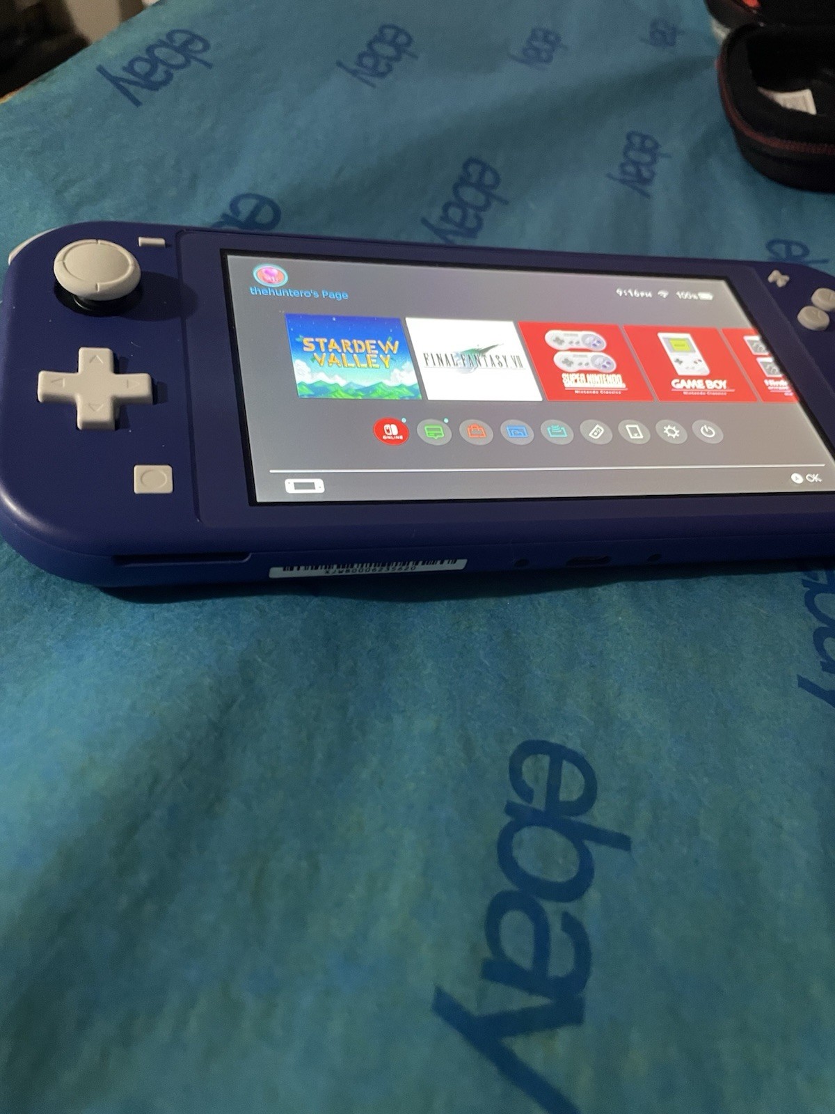 Nintendo Switch Lite Handheld Console – 32GB – Blue With Case