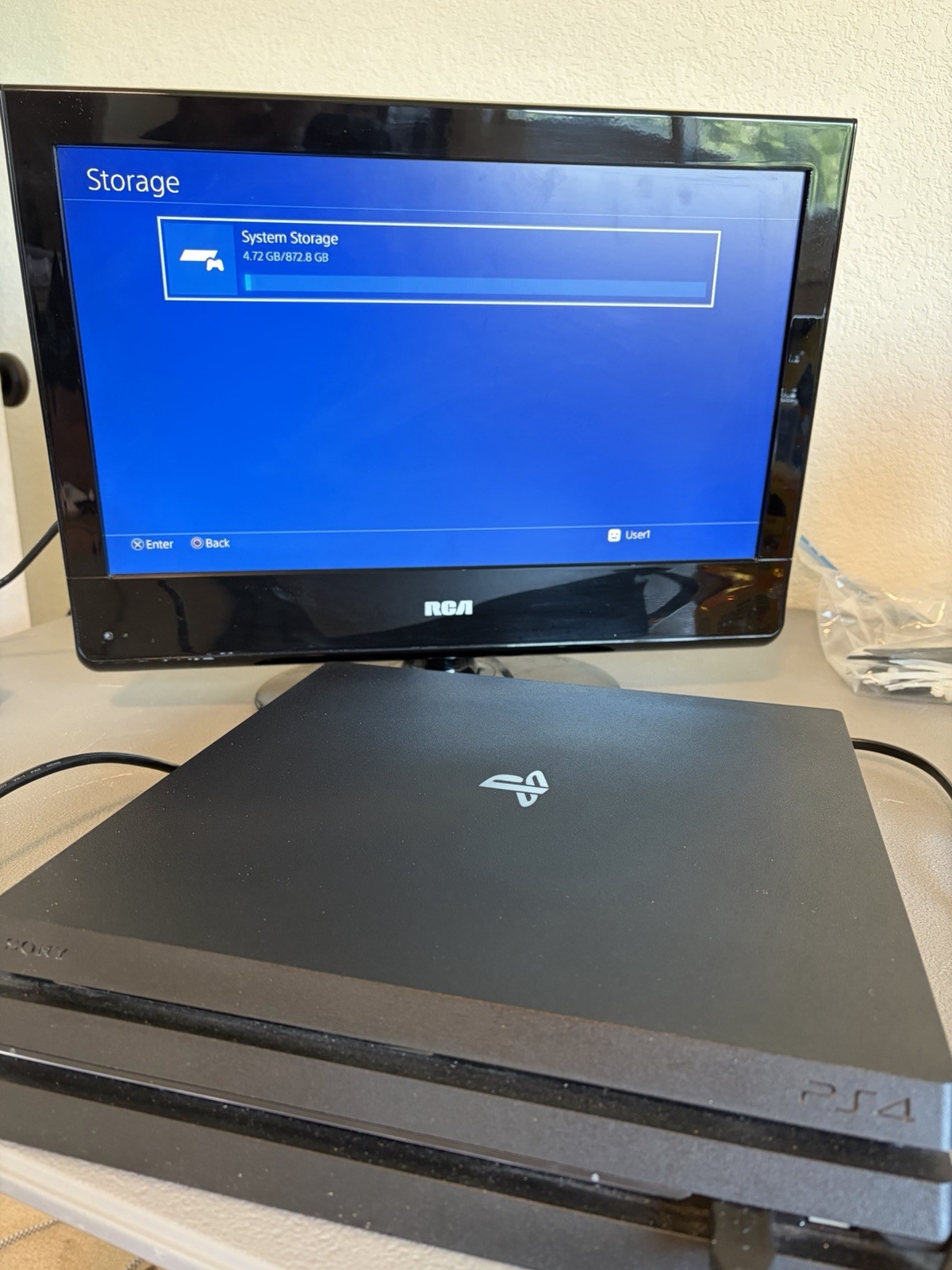 Sony PlayStation 4 Pro 1TB PS4 Pro CUH-7015B, Tested & Working, With Controller