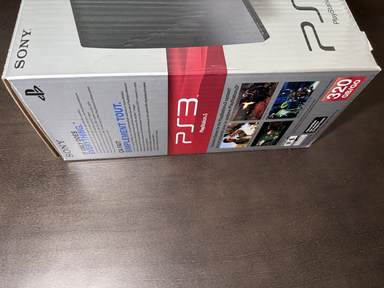 Sony Playstation 3 PS3 Slim Black Game Console 320GB New In Box