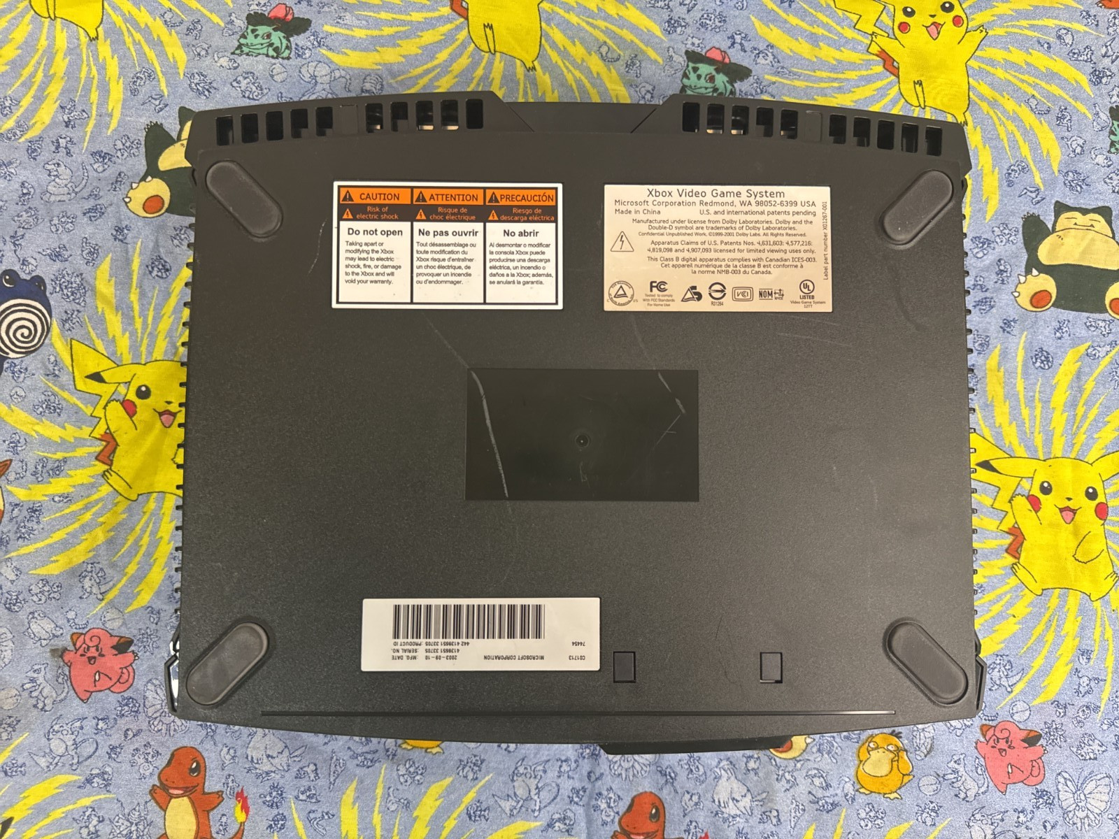 Microsoft Original Xbox 8GB Home Console – Black – Untested For parts or repair