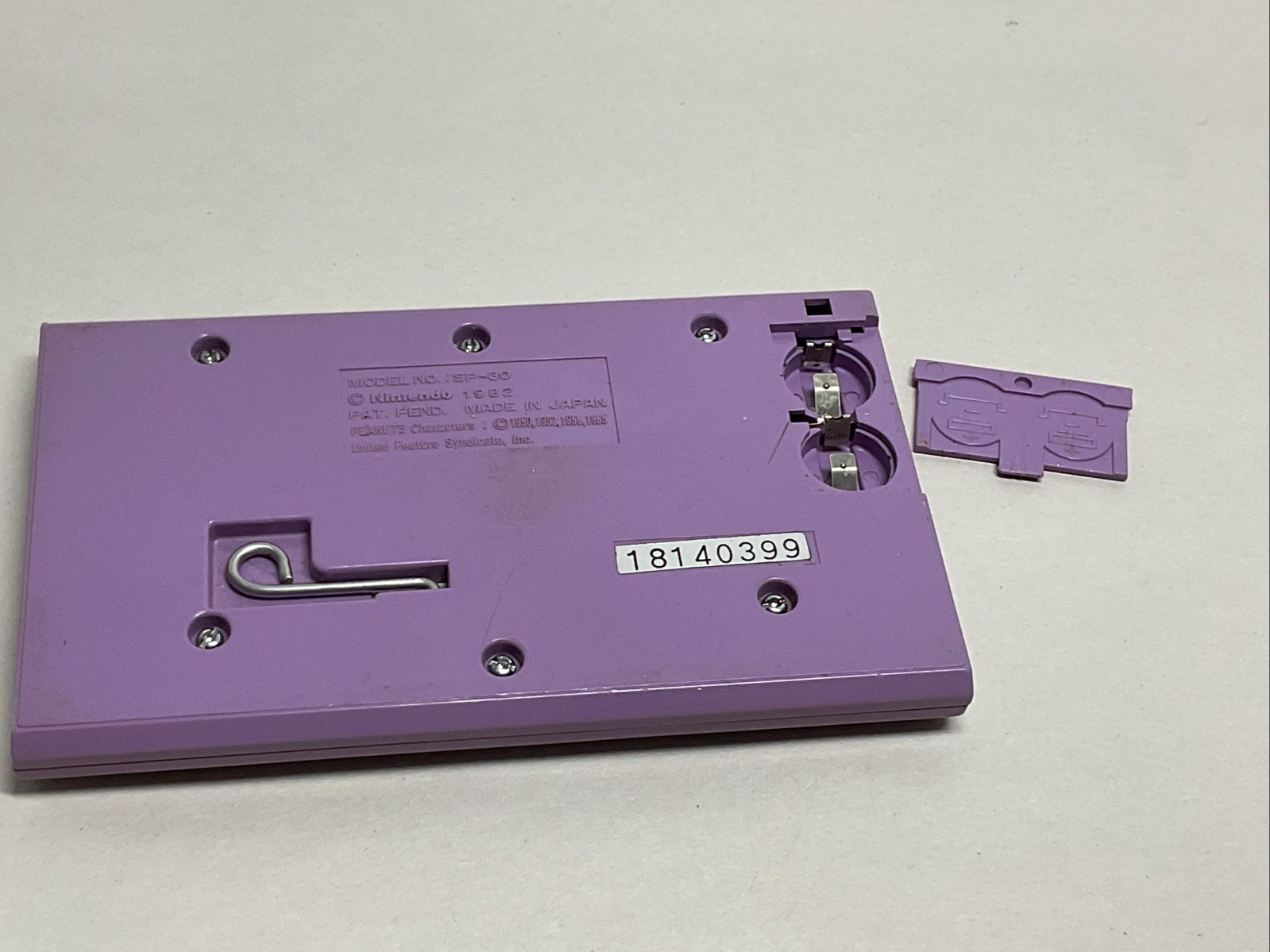 1982 Nintendo Game & Watch Snoopy Tennis Handheld UNTESTED PARTS ONLY