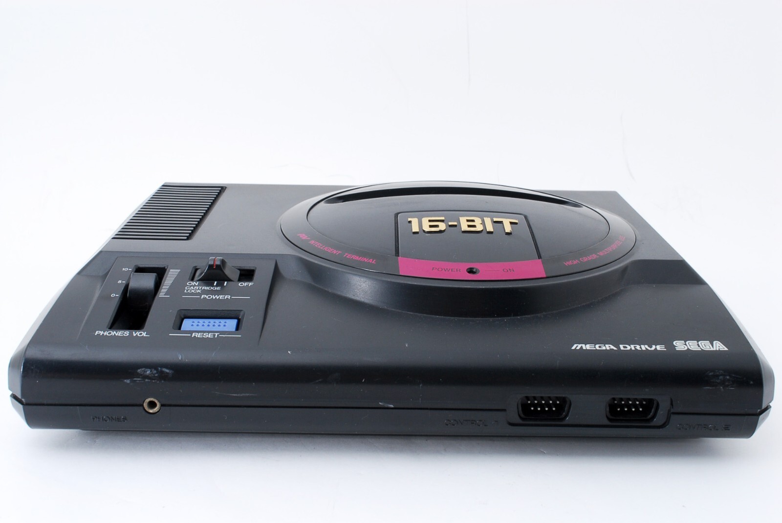 Sega Genesis Mega Drive MD Console HAA-2510 Black w/Out Run Set Tested Japan JP