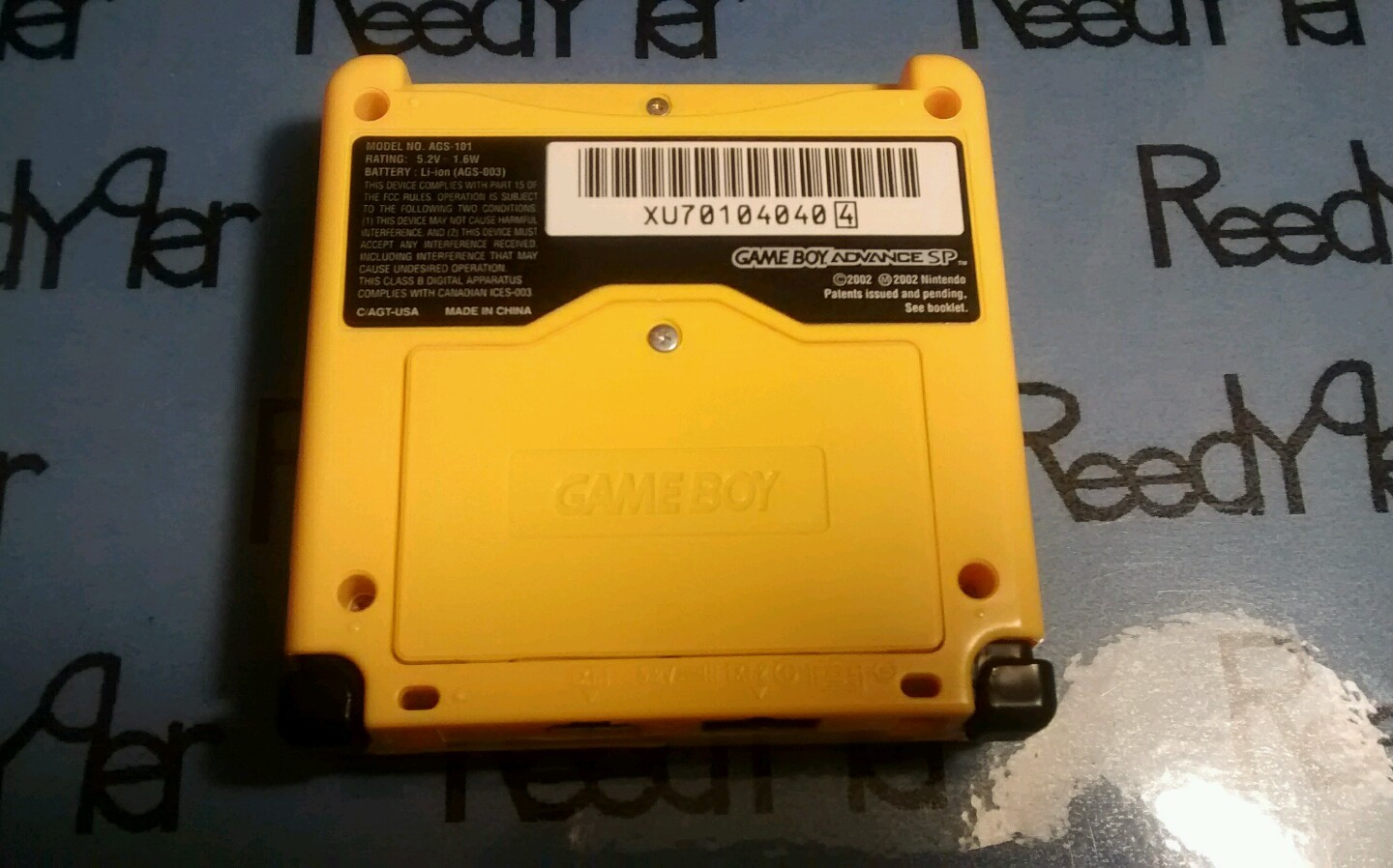 Gameboy Advance SP AGS-101 *MINT* Pokemon Pikachu Yellow version Nintendo system