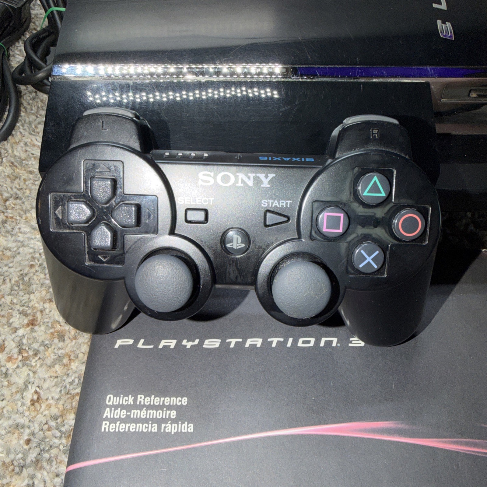Sony PlayStation 3 PS3 CECHA01 Backwards Compatible Will Not Read Ps2 Silver Dis