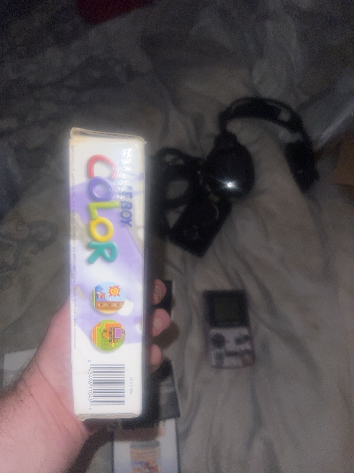Nintendo Gameboy Color GBC Atomic Purple CGB-001 Handheld System Complete in Box