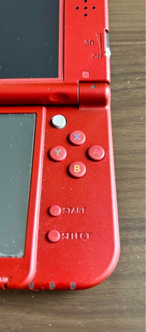 New Nintendo 3DS XL LL Metallic Red Console Stylus Working Tested Japanese ver