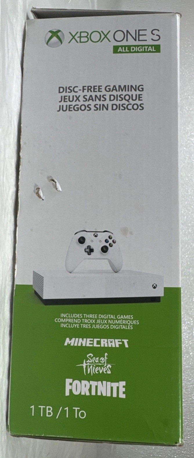 Microsoft Xbox One S All-Digital Edition 1TB Video Game Console – White