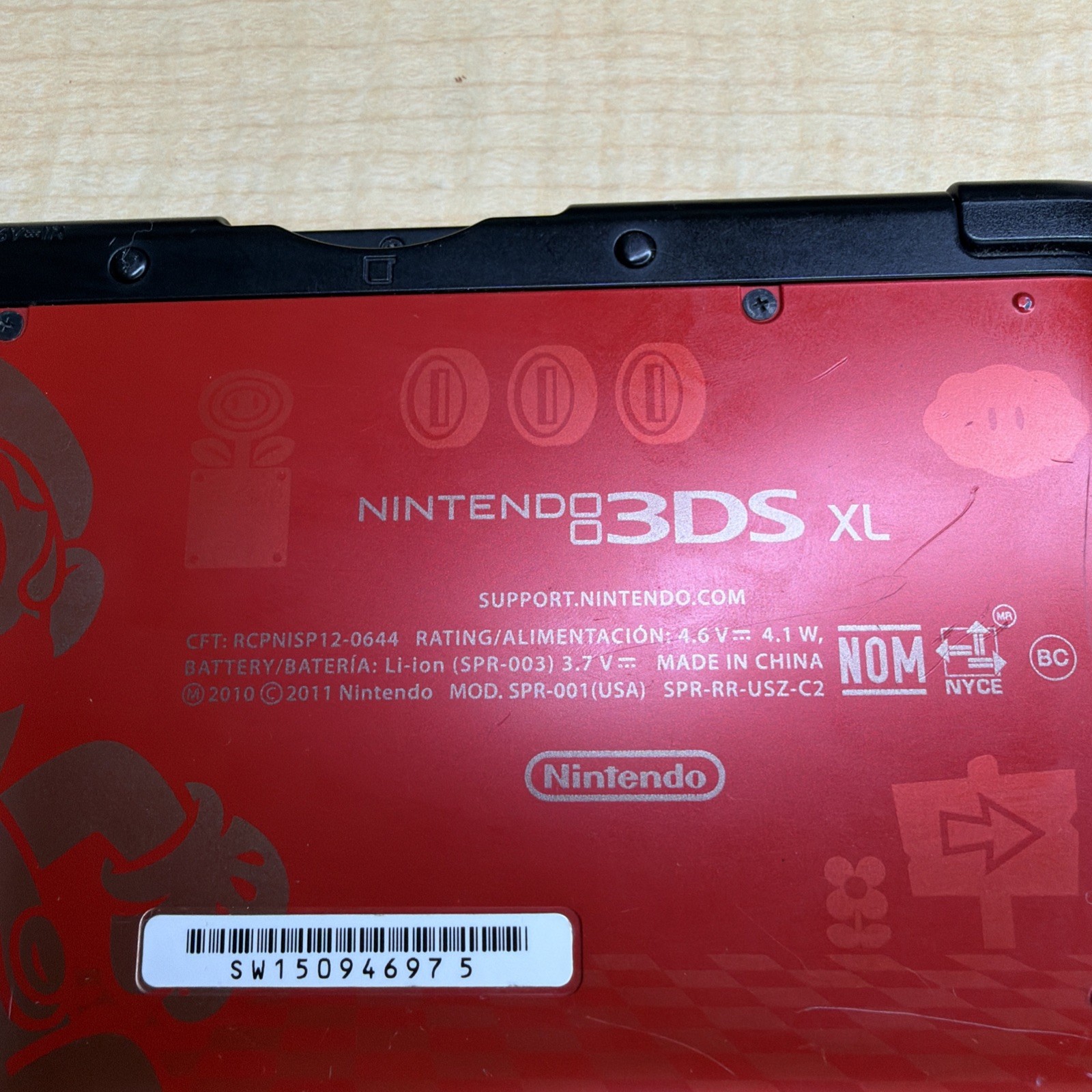 Nintendo 3DS XL Mario Bros 2 Edition Bundle with 15 DS Games + Charger , Case