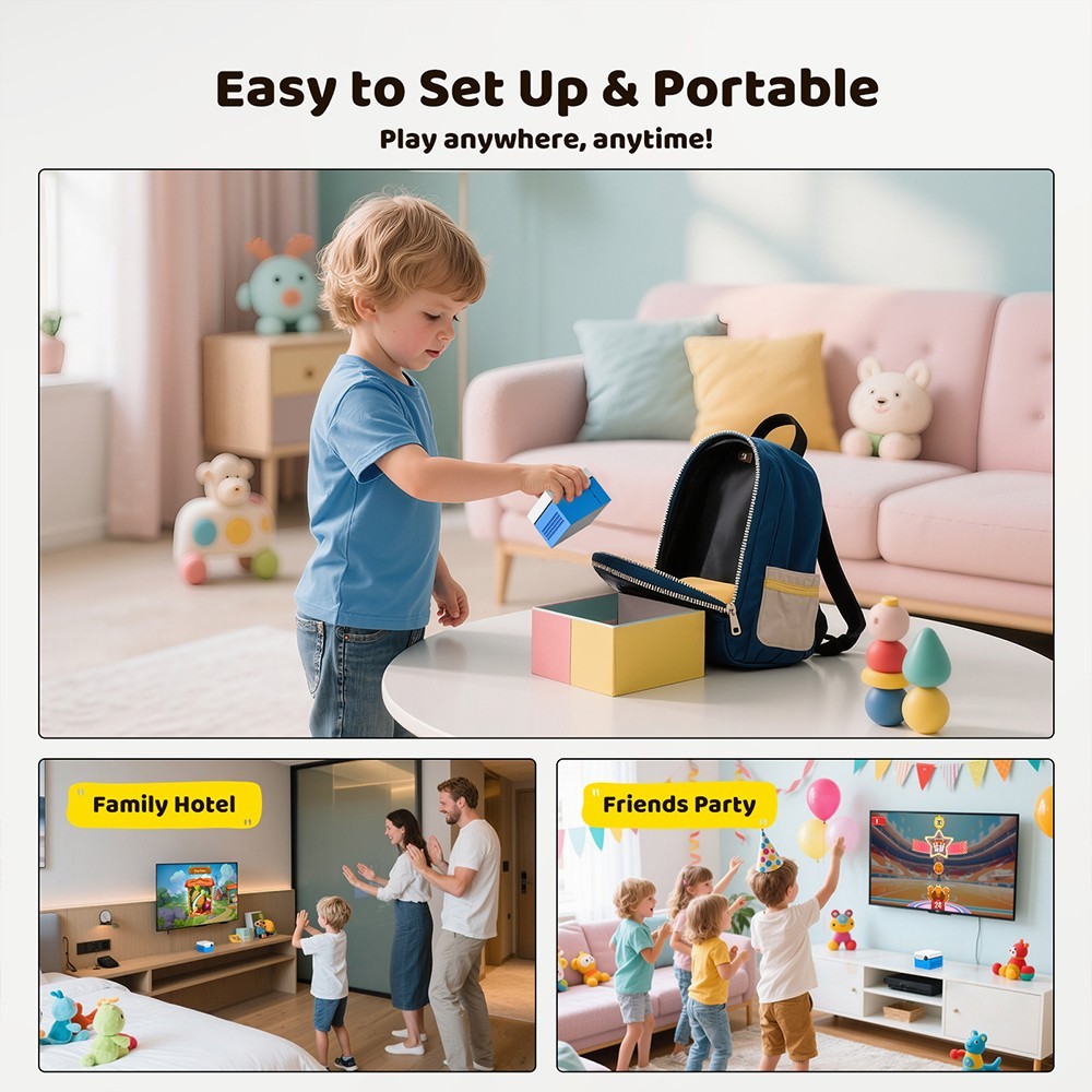 KINHANK MotionX Video Game Consoles for Kids & Families,Continuous updates
