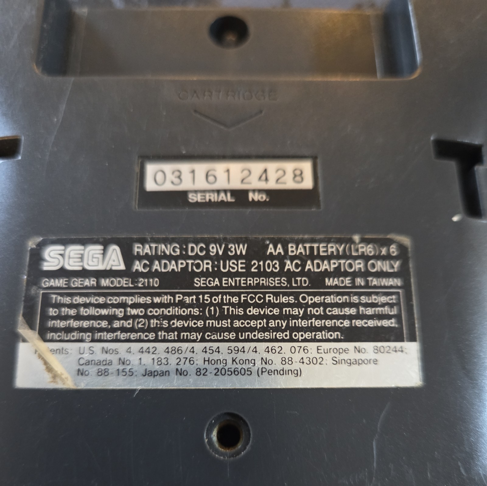 SEGA Game Gear Handheld System – Black, used see description