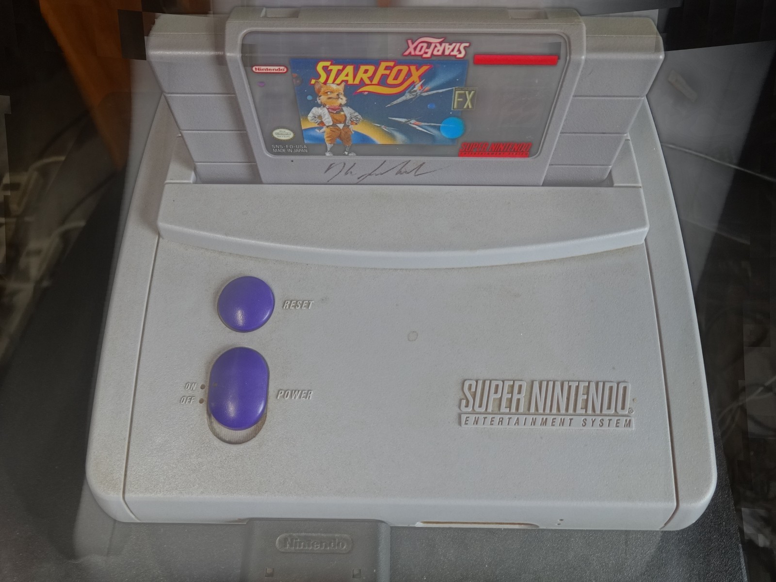 Super Nintendo Entertainment System SNES Jr. Console SNS 101 Tested & Works Auth
