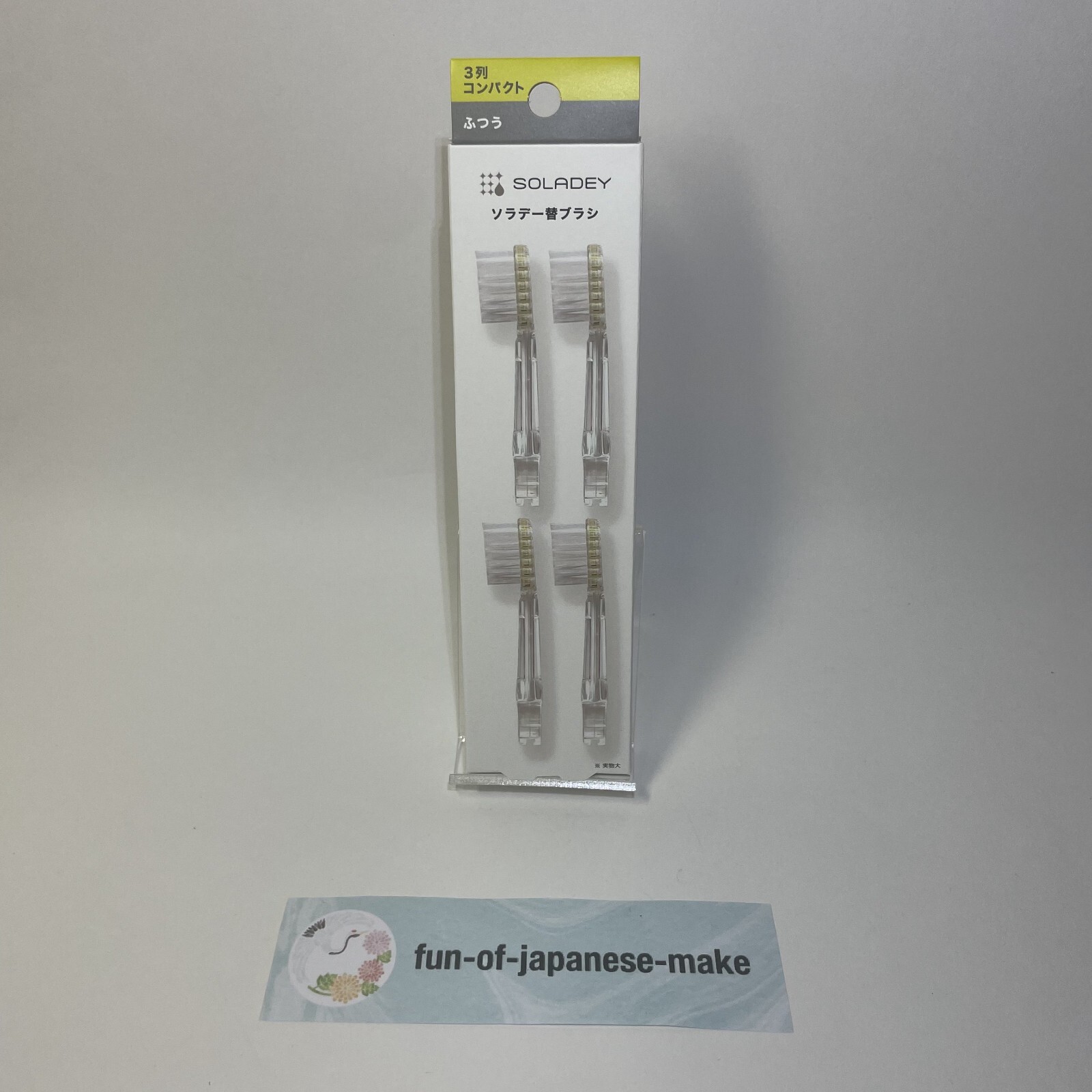 SOLADEY Replacement Brushes 4 pieces 3-row Compact Regular Made in Japan FS JP !