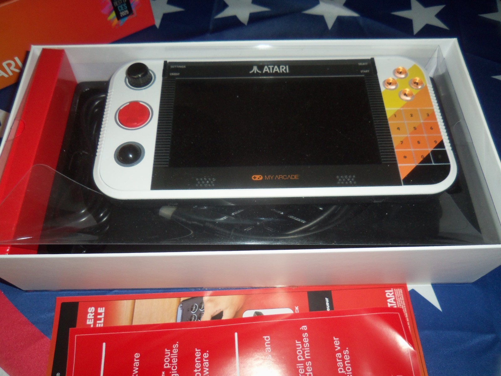 MY ARCADE ATARI GAMESTATION GO RECHARGEABLE BATTERY OVER 200+ PRELOADED RETRO