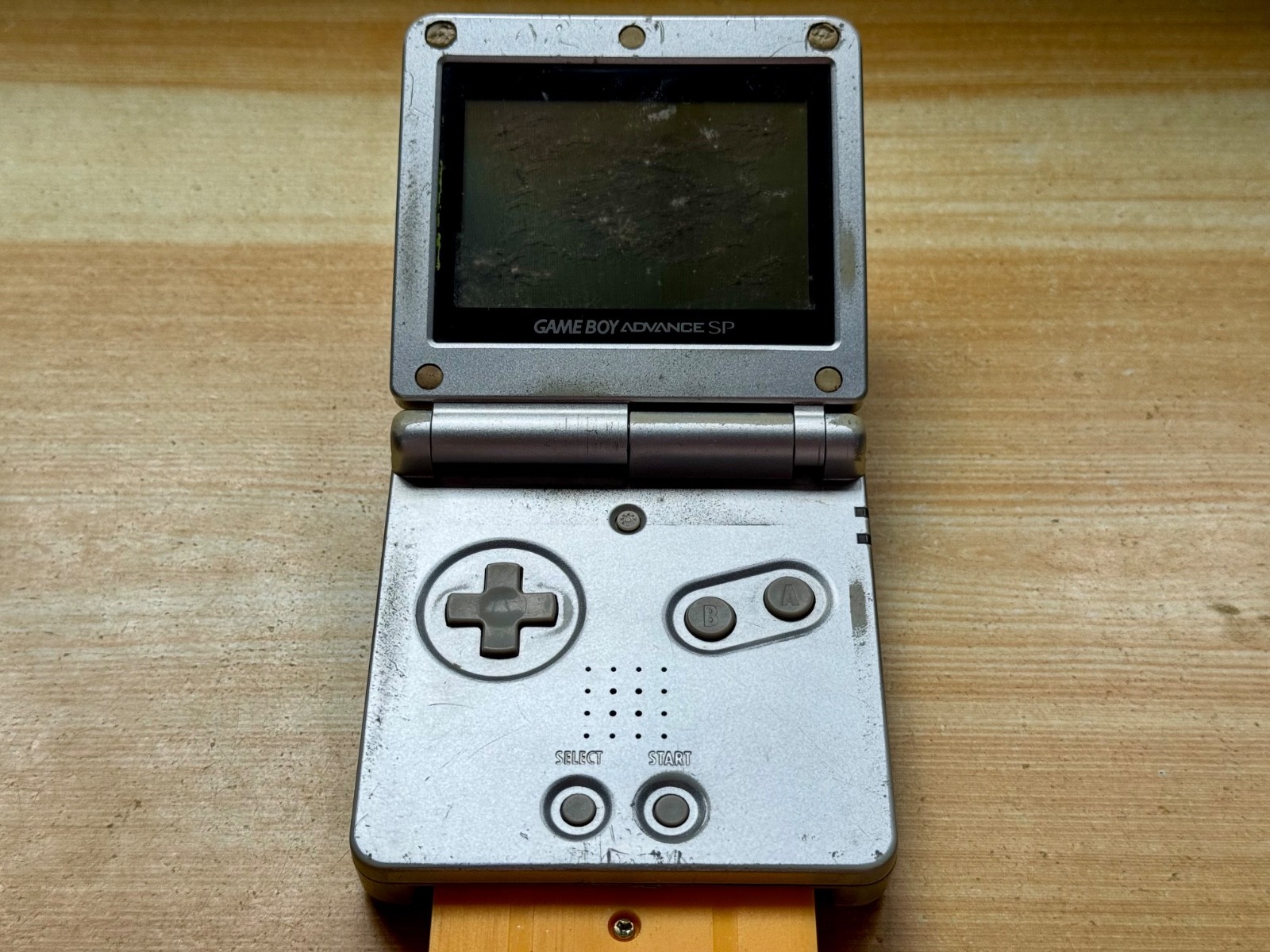 Nintendo Gameboy Advance SP AGS101 Ice Metallic Silver Handheld System Console