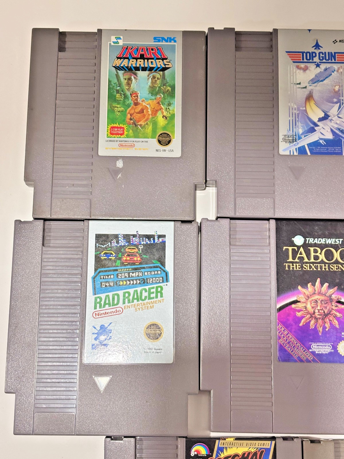 Nintendo NES (NES-001) 1985 Console w/ 2 OEM Controllers & 8 Games Bundle!
