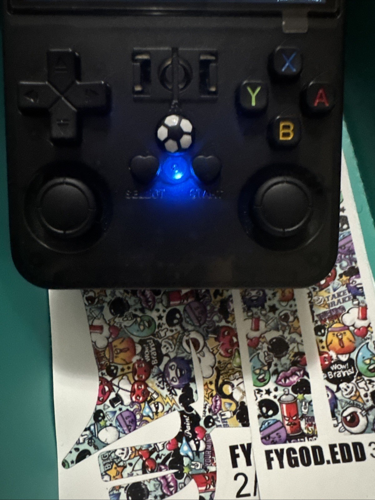 R36Max Open Source Handheld Game Console, Black, USB-C Connectivity