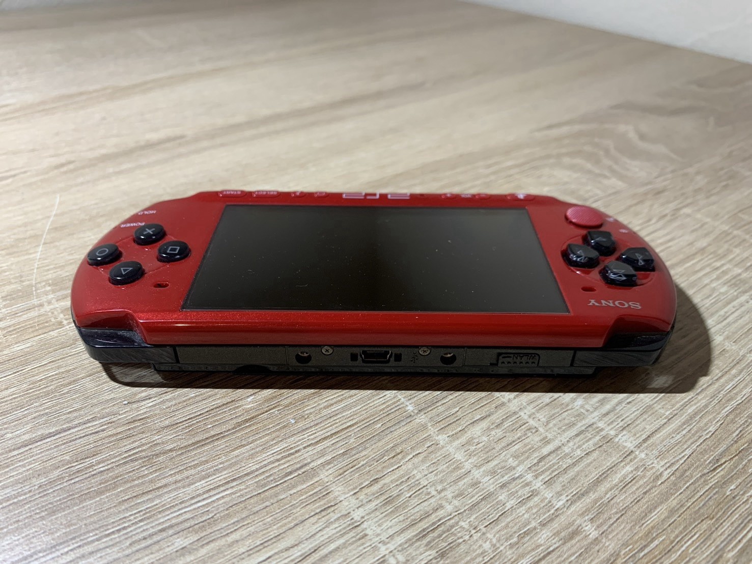 0870 Sony PlayStation PSP 3000 Red Black Normal TESTED