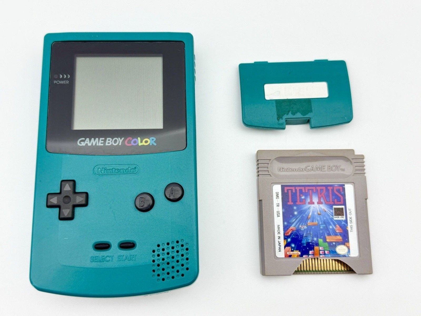 Nintendo Gameboy Color GBC Teal Blue CGB-001 Handheld System W/ Tetris – See Pic