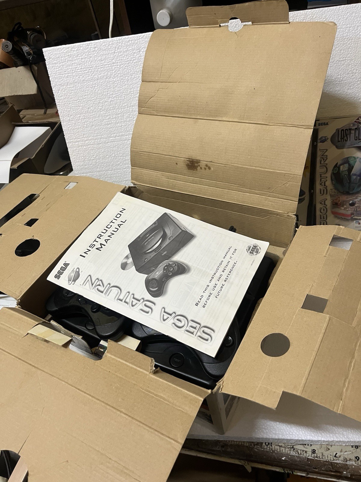 sega saturn mk-80000a lot games Controllers Original box Manual & Papers Working