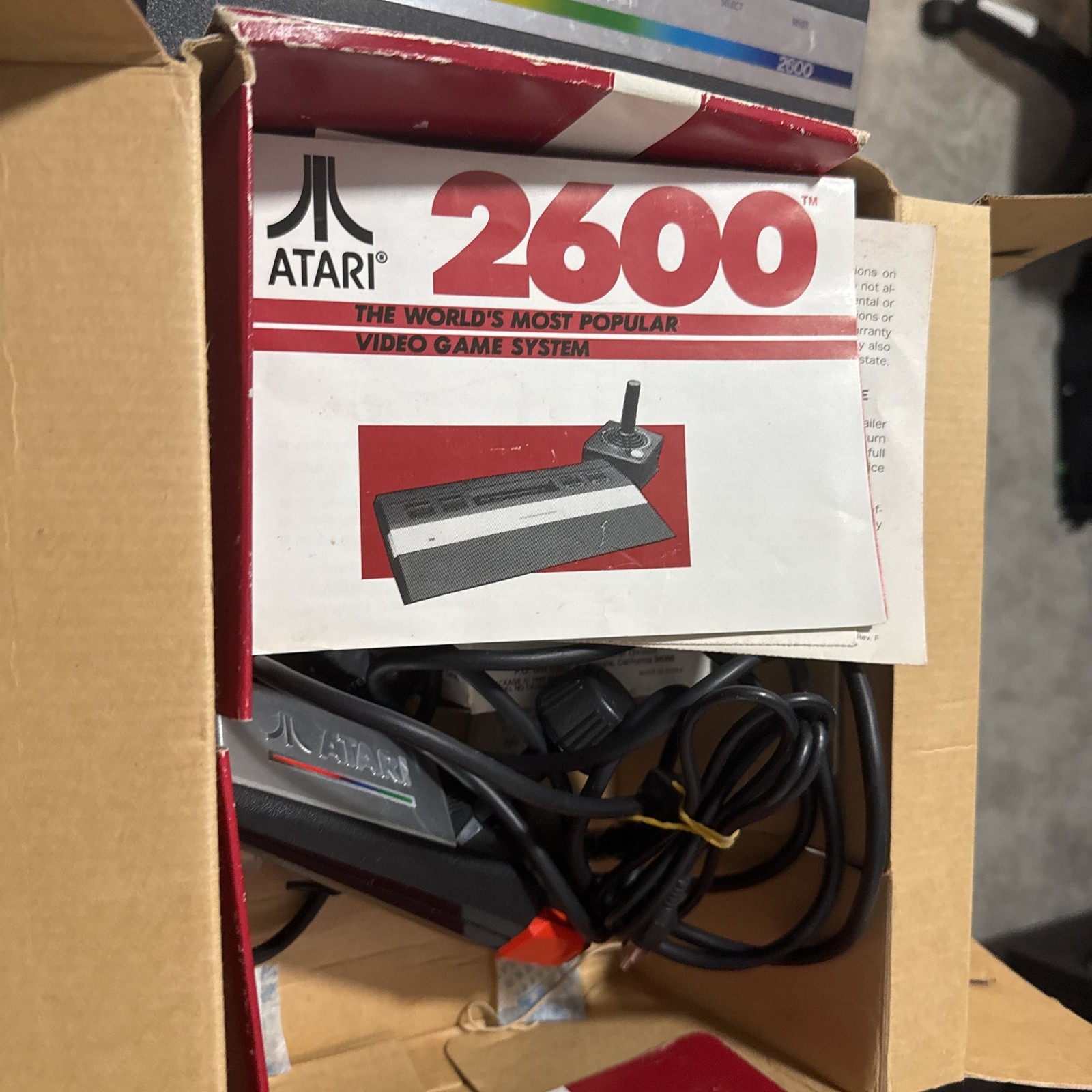 ATARI 2600 1987 Release Compact Junior Console system Original Box